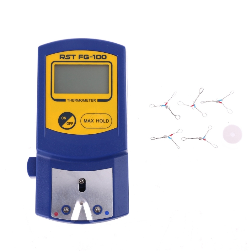 Weather Station Indoor - เครื่องทดสอบอุณหภูมิปลายเครื่องเชื่อมเหล็ก FG-100อุปกรณ์เสริมเครื่องวัดอุณหภูมิการวัดที่แม่นยำสำหรับเครื่องประดับโลหะไฟฟ้า DIY