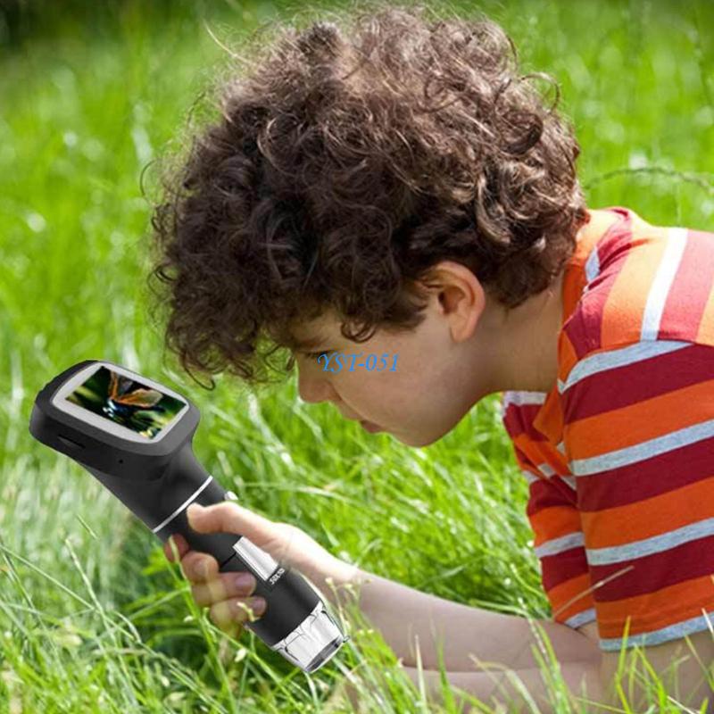 Science Hobbyist - กล้องจุลทรรศน์เพื่อการศึกษาสำหรับเด็ก E15A พร้อมจอแสดงผล 2.4 นิ้วและขยาย 1600X