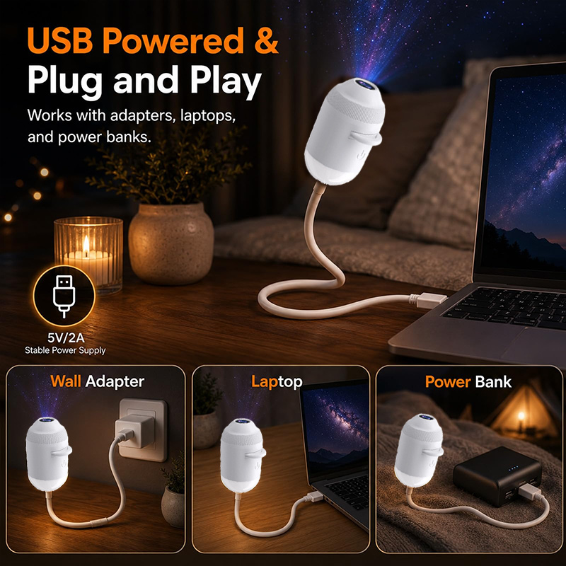 Planetarium Projector Home - โปรเจคเตอร์ไฟกลางคืนแบบไดนามิก โปรเจคเตอร์แสงดาวท้องฟ้า 360 องศา ° โปรเจคเตอร์แสงดาวและมหาสมุทรแบบปรับได้สำหรับตกแต่งภายในบ้าน