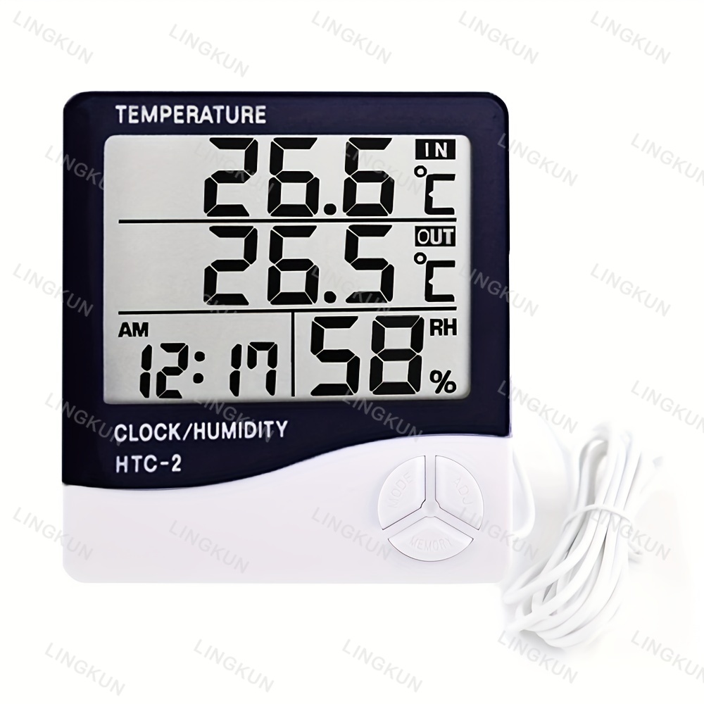 LCD ดิจิตอลเครื่องวัดอุณหภูมิเ - Weather Station Indoor บทวิจารณ์และราคา