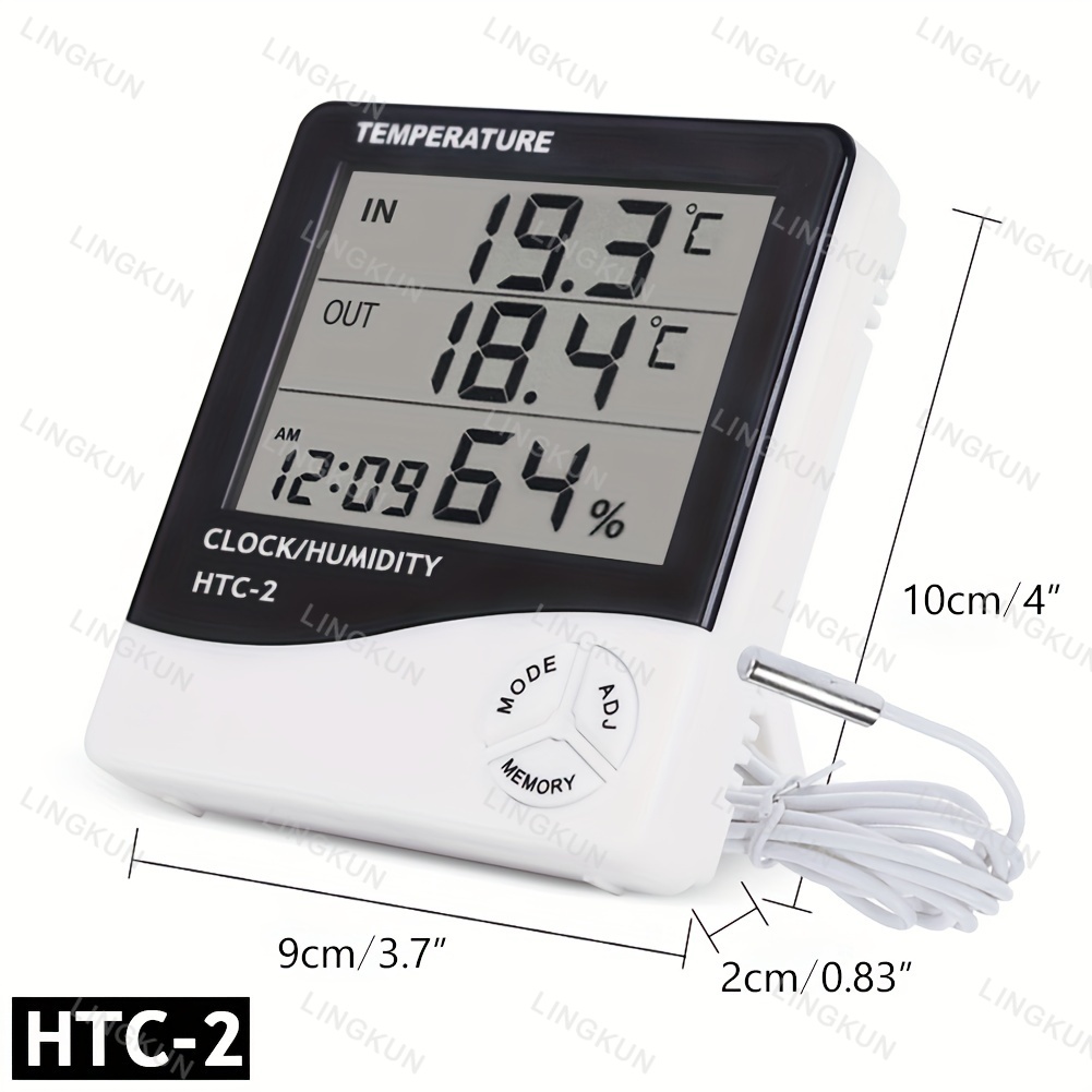 LCD ดิจิตอลเครื่องวัดอุณหภูมิเ - Weather Station Indoor บทวิจารณ์และราคา
