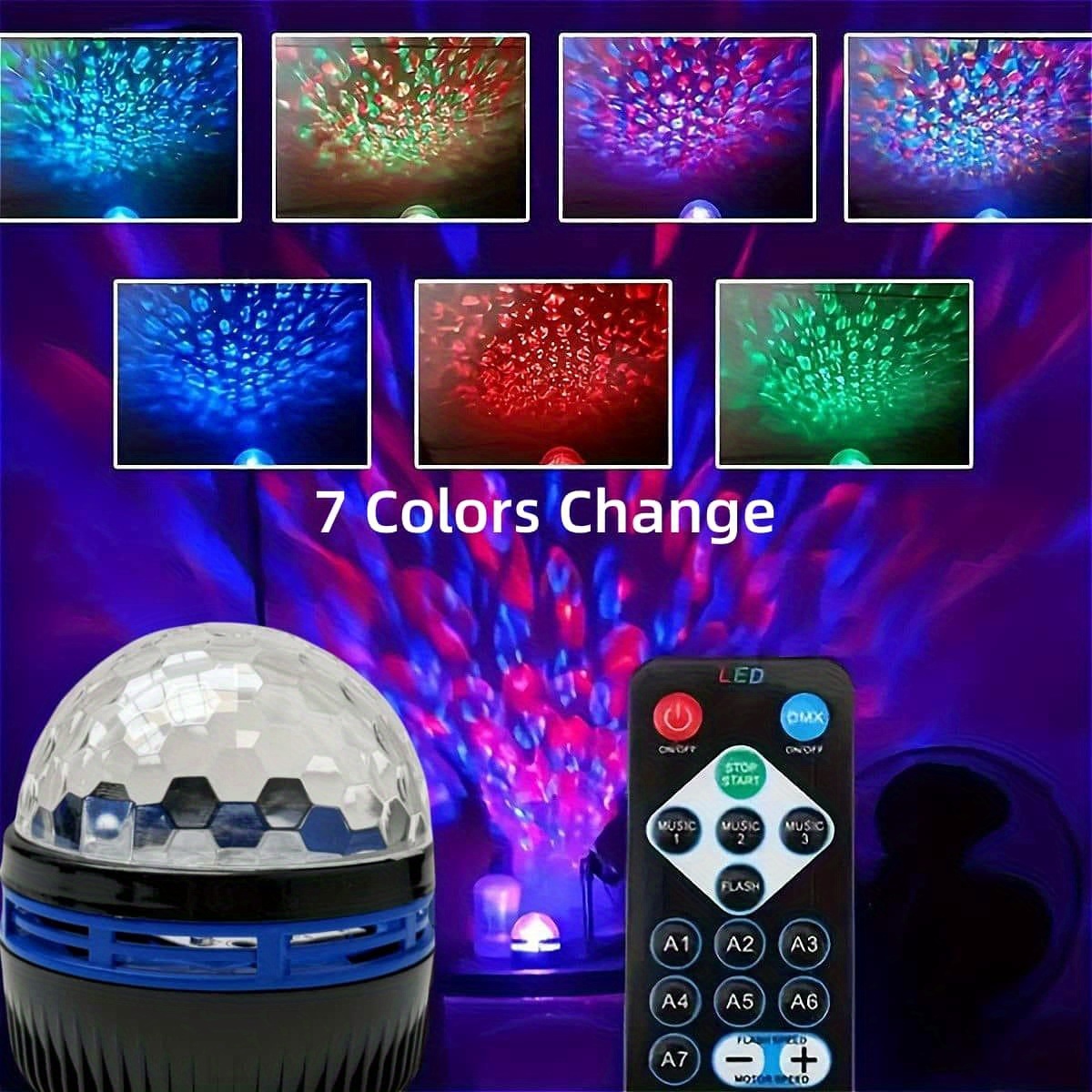ไฟโปรเจคเตอร์ 7 โหมด RGB ฉายภา - Planetarium Projector Home บทวิจารณ์และราคา