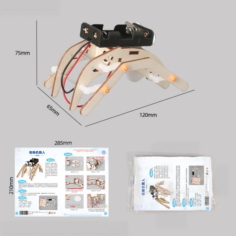 ชุดประกอบหุ่นยนต์แมงมุมเดินได้ - Science Project Robot บทวิจารณ์และราคา