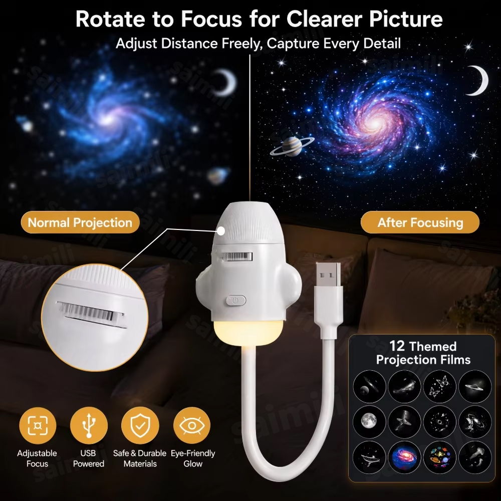 โปรเจคเตอร์แสงดาวกาแล็กซี่แบบห - Planetarium Projector Home บทวิจารณ์และราคา