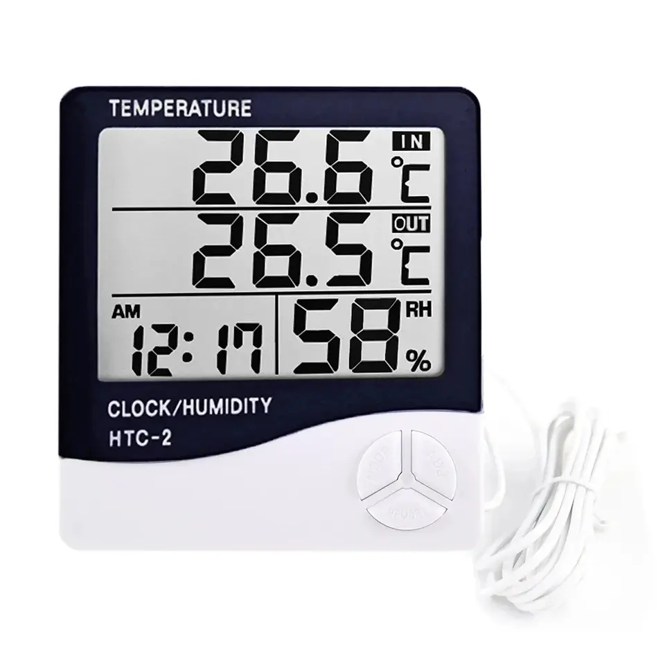 เครื่องวัดอุณหภูมิและความชื้นด - Weather Station Indoor บทวิจารณ์และราคา