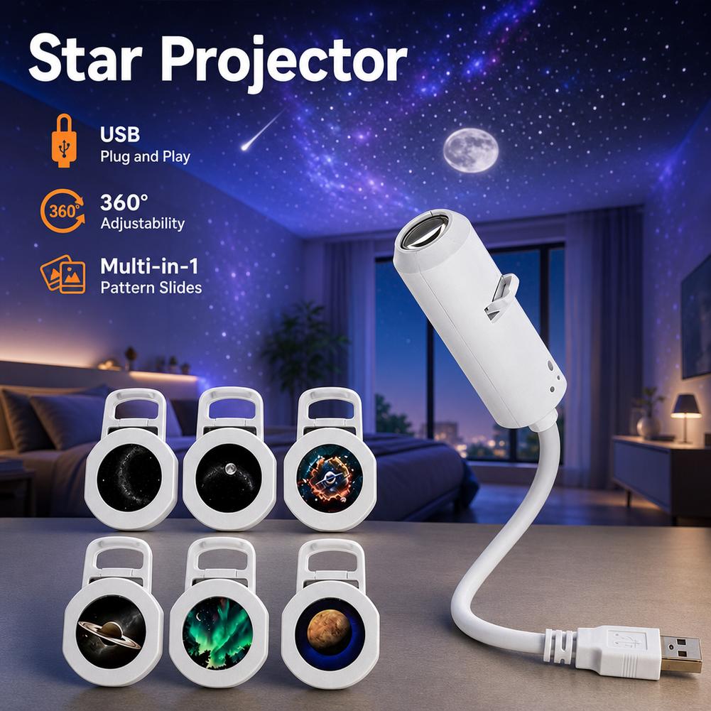 โปรเจคเตอร์แสงดาว USB แบบมัลติ - Planetarium Projector Home บทวิจารณ์และราคา