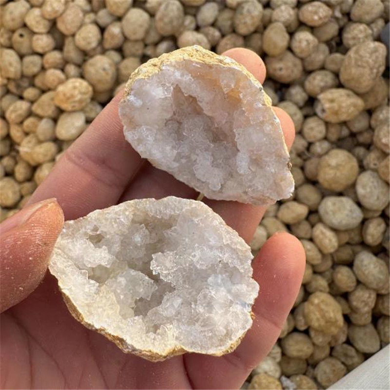 หินอาเกตธรรมชาติแบบยังไม่เปิดฝ - Geode Crystal Break บทวิจารณ์และราคา