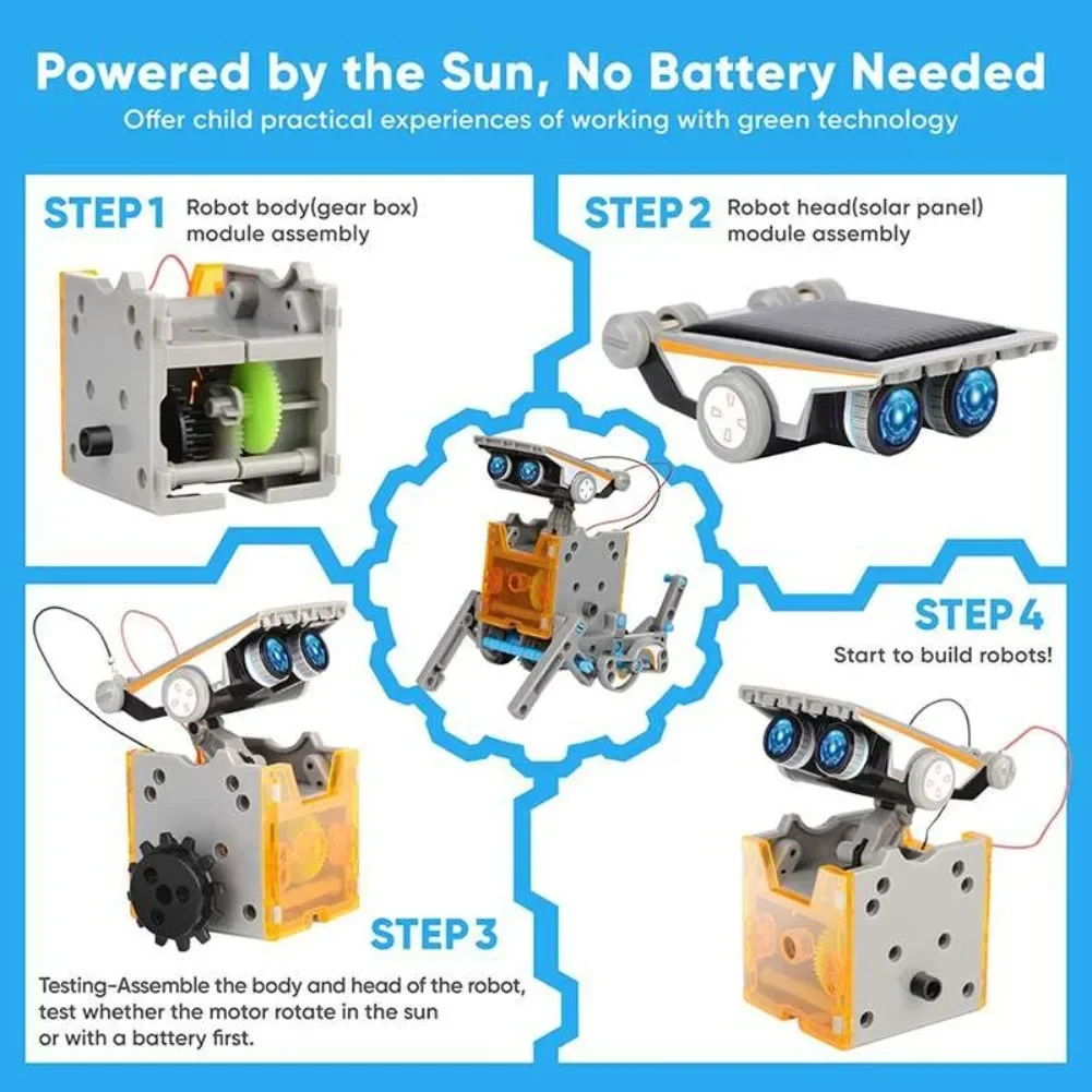 13 in 1 พลังงานแสงอาทิตย์หุ่นย - Science Robotics บทวิจารณ์และราคา