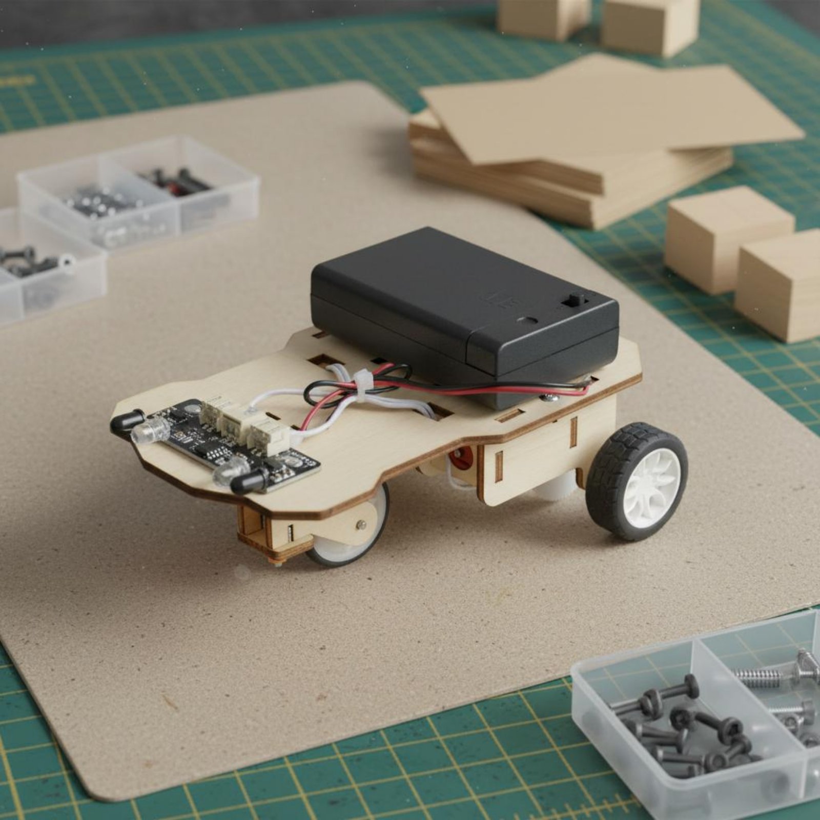 ชุดอุปกรณ์ยานยนต์อัจฉริยะไม้ ช - Science Robotics บทวิจารณ์และราคา