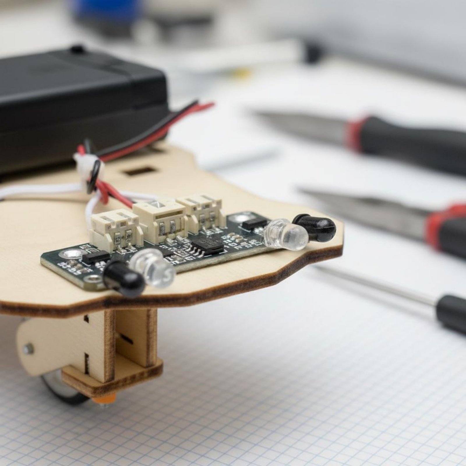 ชุดอุปกรณ์ยานยนต์อัจฉริยะไม้ ช - Science Robotics บทวิจารณ์และราคา